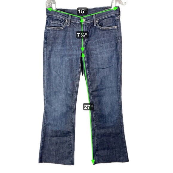 Citizens of Humanity Women 30 Jeans Dita Petite Bootcut Dark Wash Stretch Y2K - Picture 2 of 10